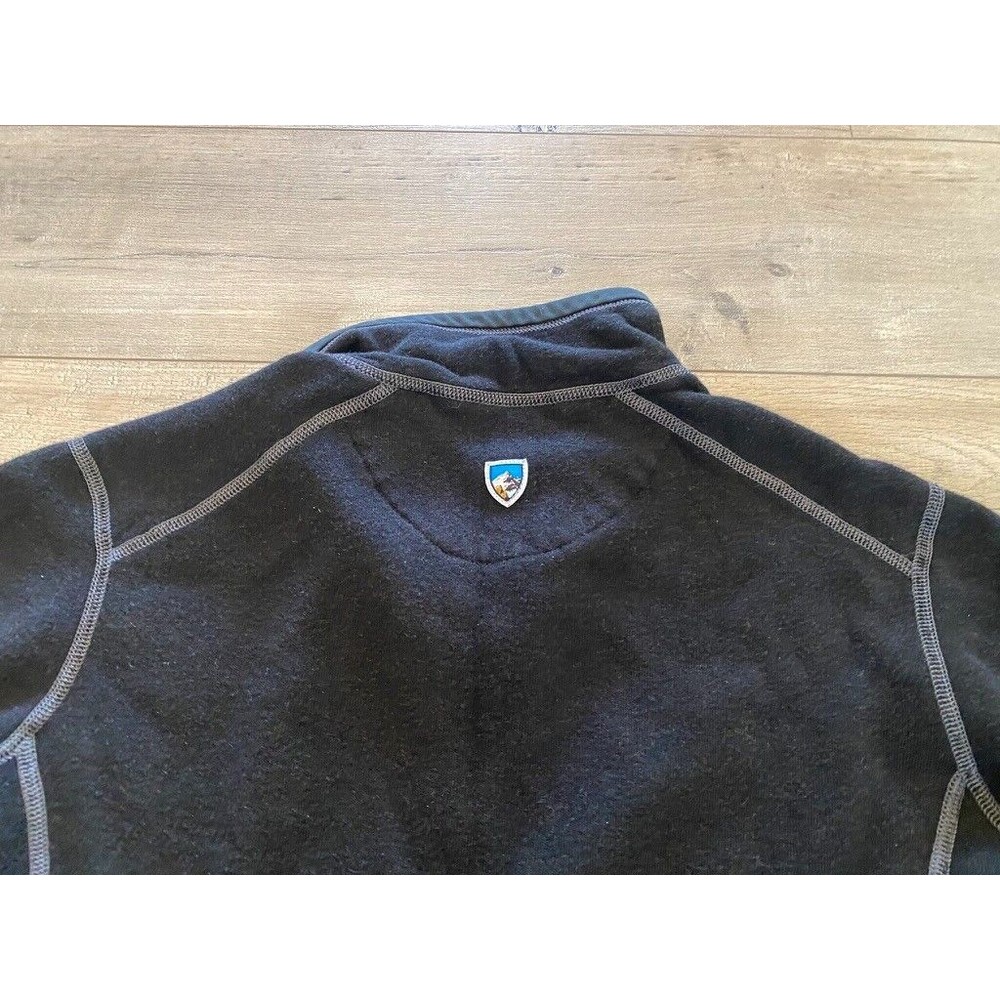 Kuhl Revel Fleece 1/4 Zip Pullover Sweater Men's Size Small Dark Brown Jacket - Picture 10 of 10